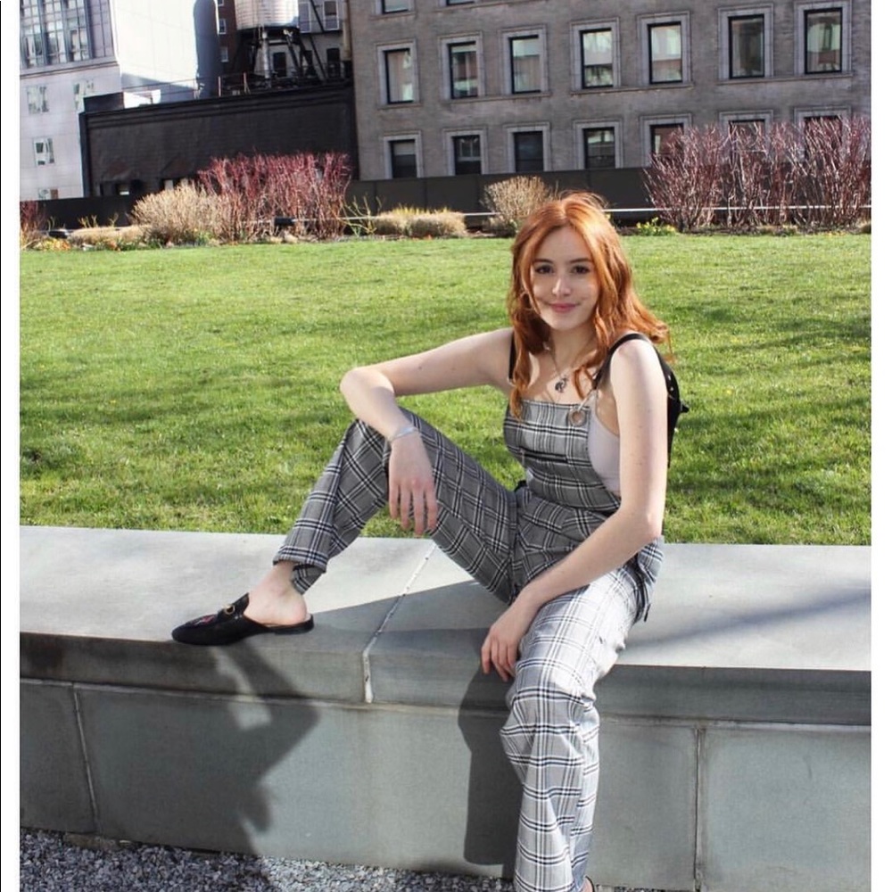 IAMGIA PLAID OVERALLS